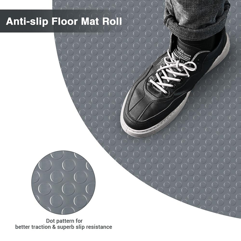 Garage Flooring Mat Roll 1/16" Thick Coin 6.5x19.5