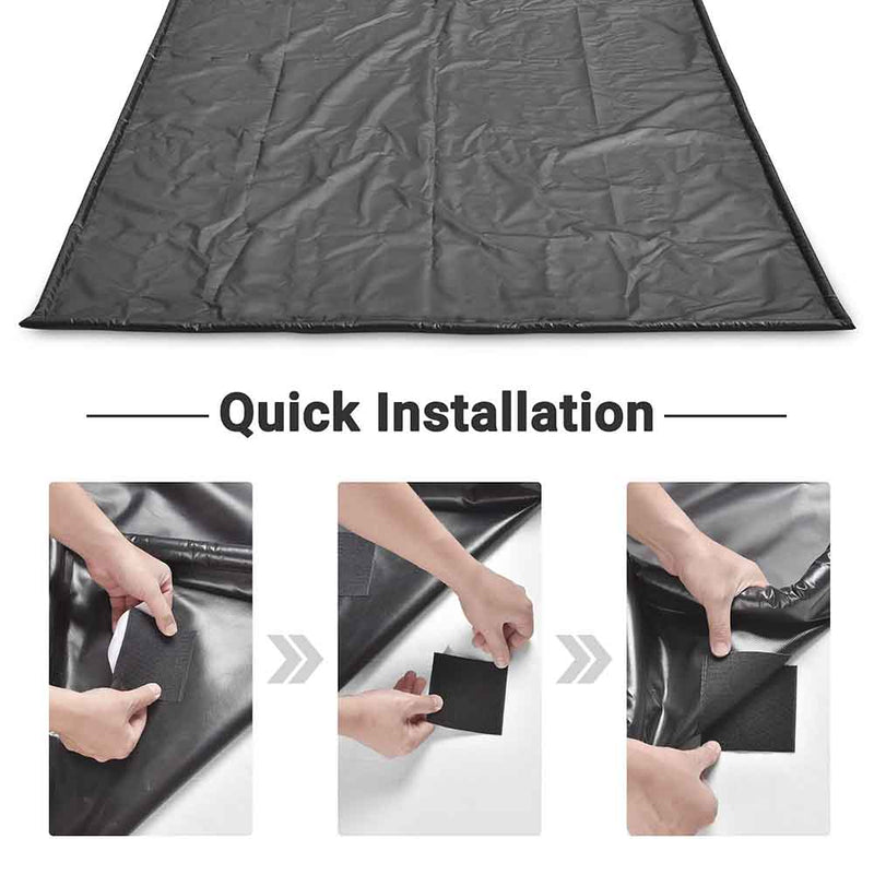 DIY Garage Floor Containment Mat for Snow Ice Water Oil 16x7.9