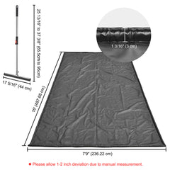 DIY Garage Floor Containment Mat for Snow Ice Water Oil 16x7.9