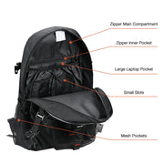 DIY Motorcycle Helmet Backpack Water Resistance Basketball Holder