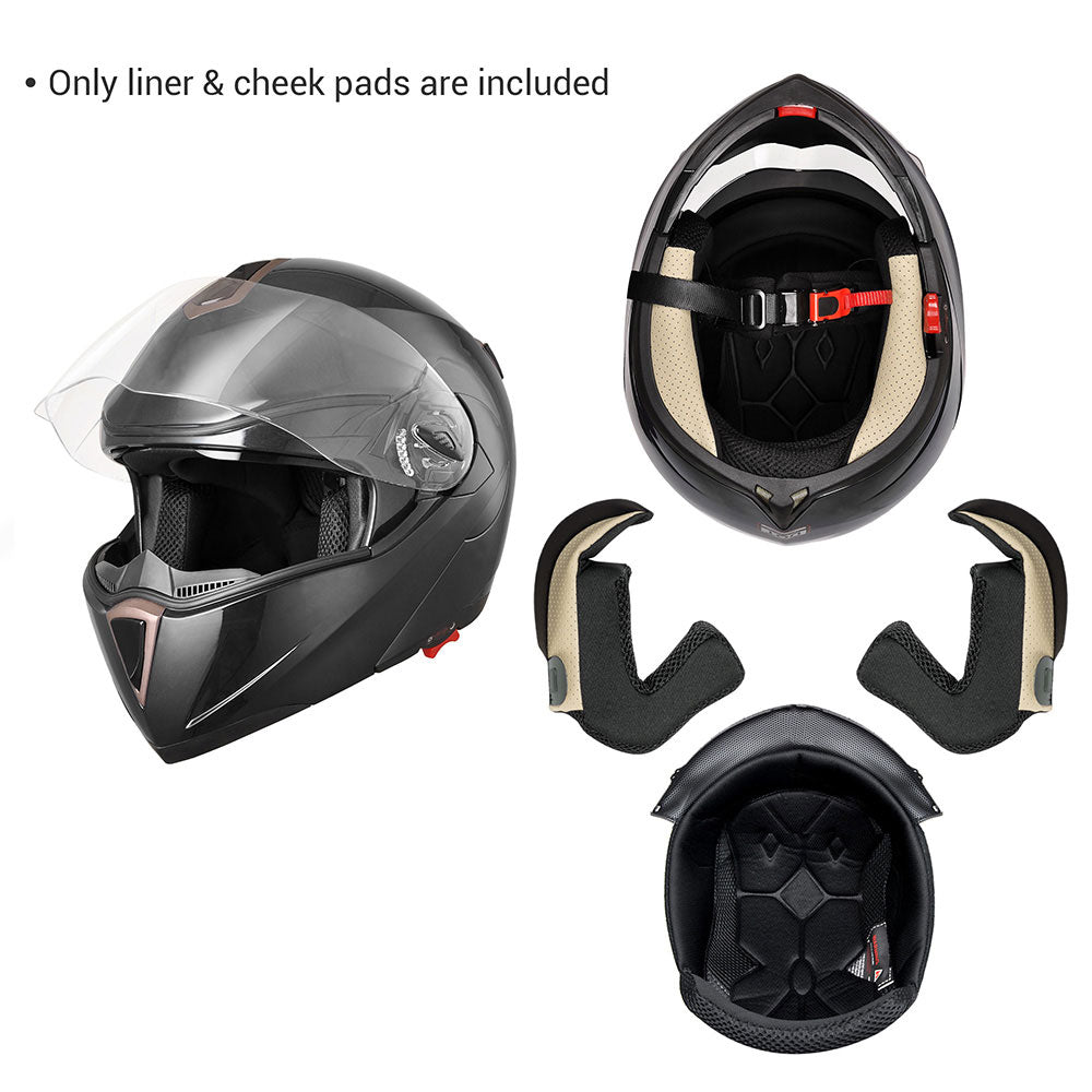 DIY Motorcycle Helmet Liner and Cheek Pads for AHR RUN-M DIY Motorcycle Helmet Liner and Cheek Pads for AHR RUN-M