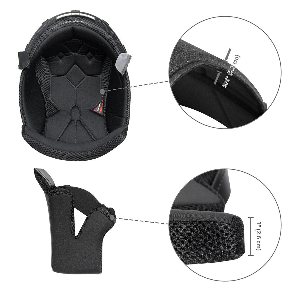 DIY Motorcycle Helmet Liner and Cheek Pads for AHR RUN-F DIY Motorcycle Helmet Liner and Cheek Pads for AHR RUN-F