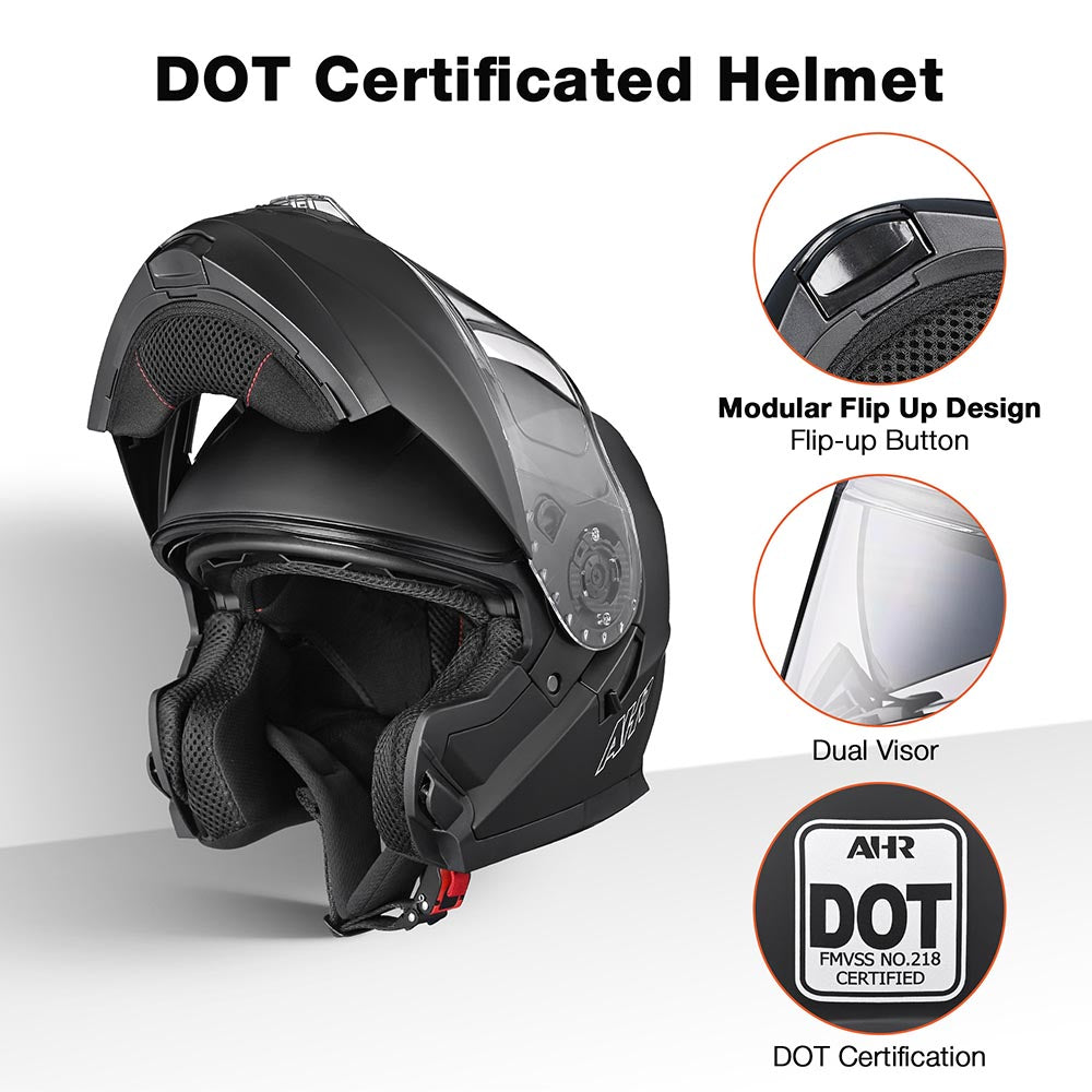 DIY Flip Up Modular Helmet DOT Matte Black DIY Flip Up Modular Helmet DOT Matte Black