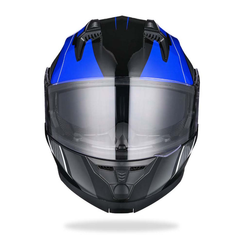 Flip Up Modular Helmet DOT Blue