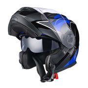 Flip Up Modular Helmet DOT Blue