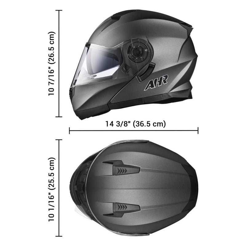 Flip Up Modular Helmet DOT Gray