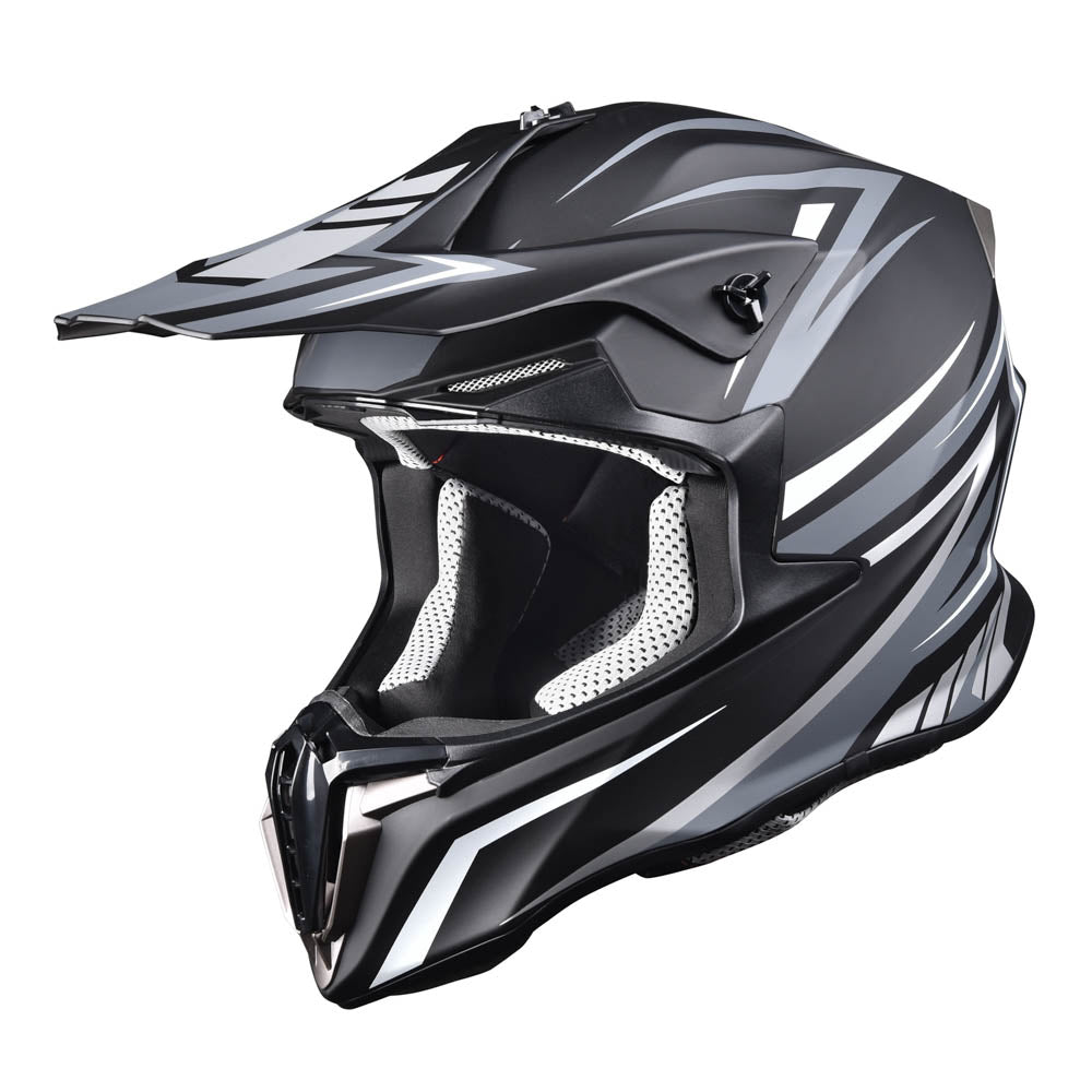 bike helmet black and white DIY AHR Dirt Bike Helmet DOT Full Face MX Motocross Helmet Black
