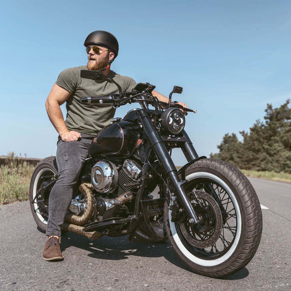 custom 1 2 motorcycle helmets 1Storm Novelty Helmet Half Face German Style DOT Approved: 1Storm Helmet 1 Helmet Custom Painted Harley Davidson Black