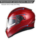 Full Face Dual Visors DOT Motor Helmet Red S M L XL