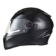 Full Face Dual Visors DOT Motor Helmet Glossy Black S M L XL