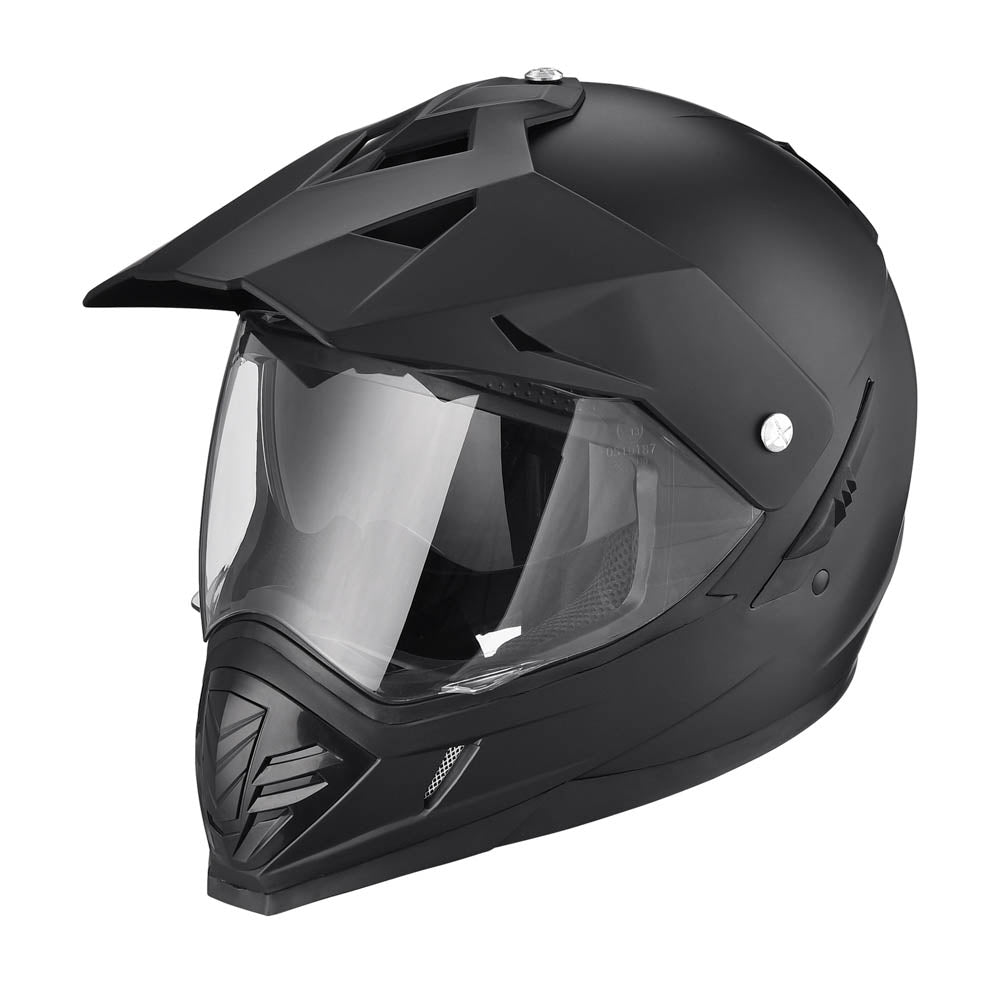 Full Face Motorcycle Helmet, Motorcycle Street Bike Racing Helmet With Bright/Tinted Visors And Multiple Vents Motocross Street Sport Dot/ECE Approved For Adult Men Women,White B,XL