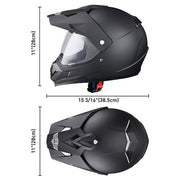 AHR Full Face Dirt Bike Helmet DOT Adult Offroad Black