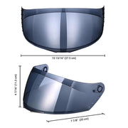 Flipup Helmet Visor Shield Smoke Color for AHR RUN-F