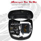 DIY White Motorcycle Trunk with Backrest, Quick Release Options