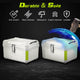 DIY White Boxy Motorcycle Trunk with Backrest