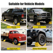 DIY Wheel Chocks with Rope & Handle for 35in Tire, 66,000lbs GVWR
