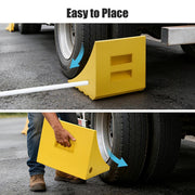 DIY Wheel Chock with Handle for 58in Tire, 396,800lbs GVWR