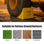 DIY Wheel Chock with Handle for 58in Tire, 396,800lbs GVWR