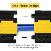 DIY Cable Ramp 1-Channel Cord Protector for 2" Cables/Hoses