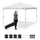 DIY White Pop Up Canopy Tent Wheeled Bag Included, Optional Sides