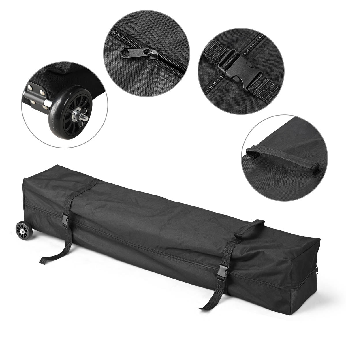tent as carry on luggage DIY White Pop Up Canopy Tent Wheeled Bag Included, Optional Sides
