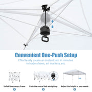 DIY White Pop Up Canopy Tent Wheeled Bag Included, Optional Sides
