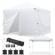 DIY White Pop Up Canopy Tent Wheeled Bag Included, Optional Sides