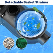 DIY 3/4HP Above Ground Pool Spa Pump 2640GPH