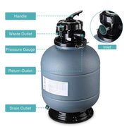 DIY 3/4HP Above Ground Pool Spa Pump+16" Sand Filter