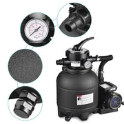 DIY 3/4HP Pool Pump & 12" Sand Filter for 14ft Above Ground Pool
