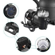 DIY 3/4HP Pool Pump & 12" Sand Filter for 14ft Above Ground Pool