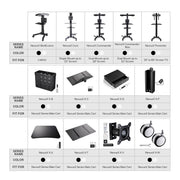 DIY NexusX 2-Monitor Mobile Workstation Cart w/ Locking Storage Drawer