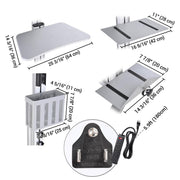 DIY NexusX 2-Monitor Mobile Workstation Cart w/ Locking Storage Drawer