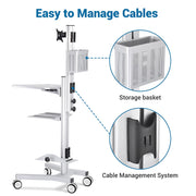 DIY NexusX Mobile Workstation Cart with Locking Storage Drawer