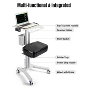 DIY Mobile Laptop Workstation Server Crash Cart with Power