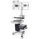 DIY NexusX 2-Monitor Mobile Workstation Cart w/ Locking Storage Drawer