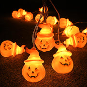 DIY Halloween Lights Pumpkin String Light 10FT Battery Operated Orange