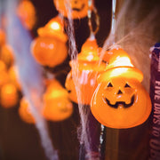 DIY Halloween Lights Pumpkin String Light 10FT Battery Operated Orange
