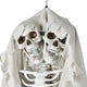 DIY 5.4 ft. Skeleton Prop Posable Halloween Decor Two-Headed