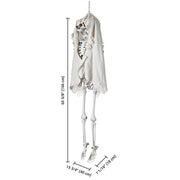 DIY 5.4 ft. Skeleton Prop Posable Halloween Decor Two-Headed