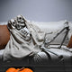 DIY 5.4 ft. Skeleton Prop Posable Halloween Decor Two-Headed