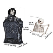 DIY Animated Tombstone & Skeleton Halloween Graveyard Decor