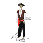 DIY Halloween Decor 5.6 ft. Skeleton Prop Posable Full Body