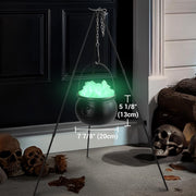 DIY Halloween Lighted Outdoor Witches Cauldron Black