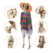DIY Halloween Decor 5.6 ft. Skeleton Prop Posable Full Body