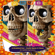 DIY Halloween Decor 5.6 ft. Skeleton Prop Posable Full Body