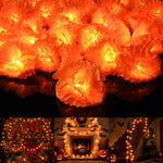 DIY 10FT Halloween Marigold String Lights Garland Fall Decor, 2ct.