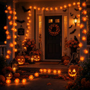 DIY 10FT Halloween Marigold String Lights Garland Fall Decor, 2ct.