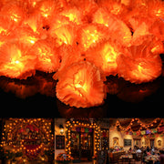 DIY 20FT Halloween Marigold String Lights Garland Fall Decor, 2ct.