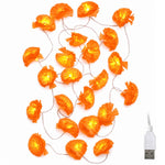 DIY 20FT Halloween Marigold String Lights Garland Fall Decor, 2ct.